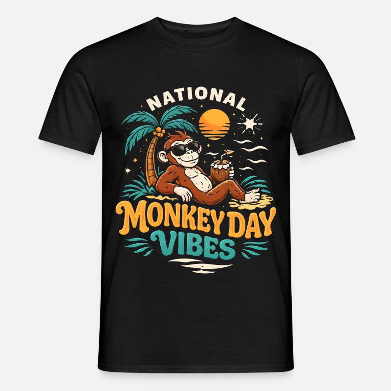 Monkey Day Monkey Day - Men's T-shirt - black