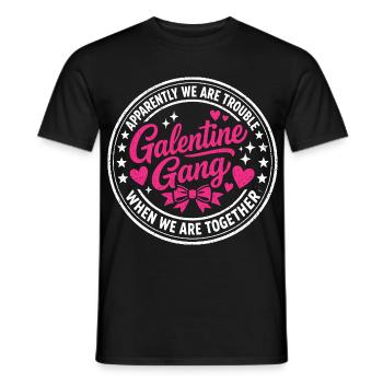Galentine Gang Tenue Groupe Meilleures Amies - T-shirt homme - noir - Devant - AI Model Male 178 light (178cm)