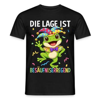 Die Lage Ist Besäufniserregend - Männer T-Shirt - Schwarz - Vorne - AI Model Male 178 light (178cm)