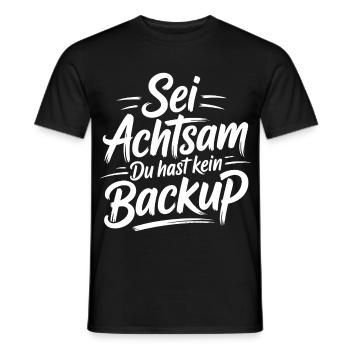 Sei achtsam Leben - Männer T-Shirt - Schwarz - Vorne - AI Model Male 178 light (178cm)