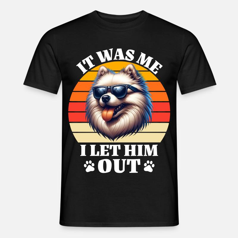 Lustige Spitz Zwergspitz Sprüche - Männer T-Shirt - Schwarz