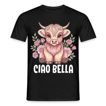 Ciao Bella - Männer T-Shirt - Schwarz - Vorne - AI Model Male 178 light (178cm)