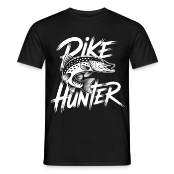 Pêche au brochet - T-shirt homme - noir - Devant - AI Model Male 178 light (178cm)
