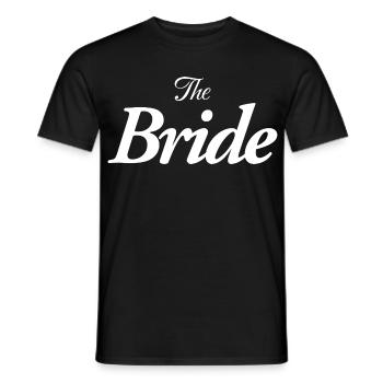 the bride - Men's T-Shirt - black - Front - AI Model Male 178 light (178cm)