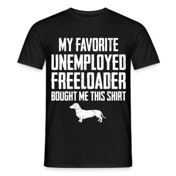 Dachshund Drickshund Profiteur - T-shirt homme - noir - Devant - AI Model Male 178 light (178cm)