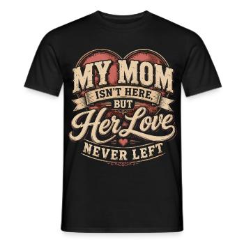Cadeau Souvenir Maman - Her Love Never Left Vintag - T-shirt homme - noir - Devant - AI Model Male 178 light (178cm)