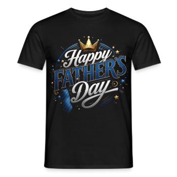 Father's Day - Homme d'affaire - Cravate bureau - T-shirt homme - noir - Devant - AI Model Male 178 light (178cm)