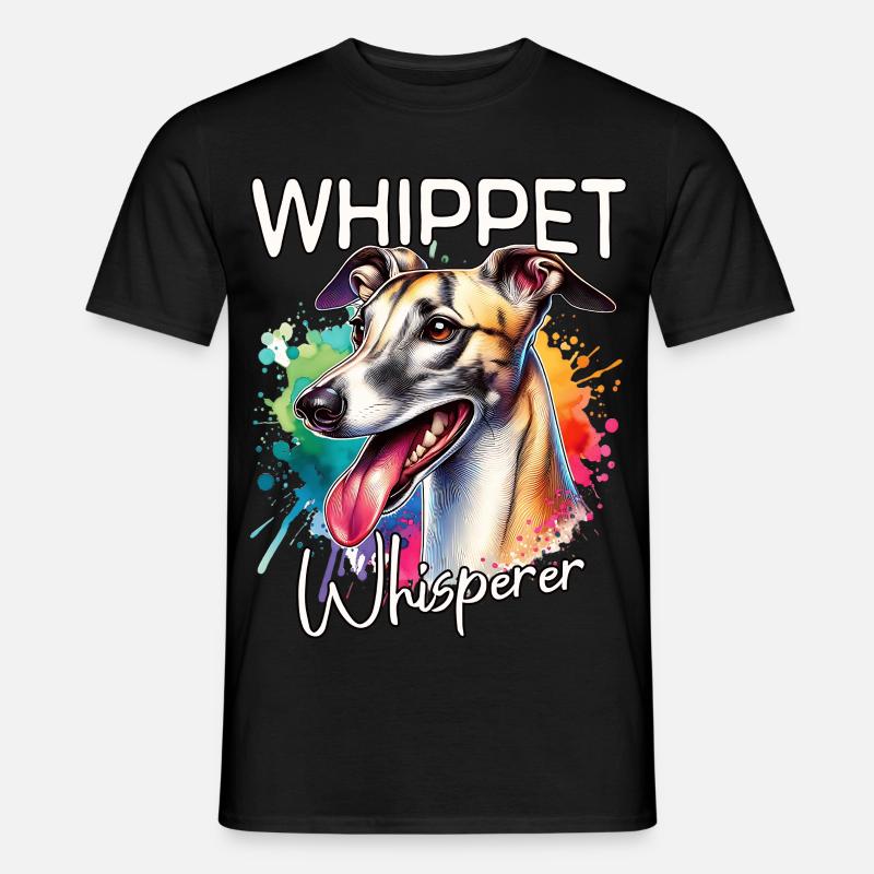 Windhund Flüsterer - Männer T-Shirt - Schwarz