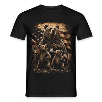 Veterans Day Für Demokraten - Männer T-Shirt - Schwarz - Vorne - AI Model Male 178 light (178cm)