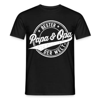 Opa Vatertagsgeschenk Ideen Papa Daddy Vatertag - Männer T-Shirt - Schwarz - Vorne - AI Model Male 178 light (178cm)