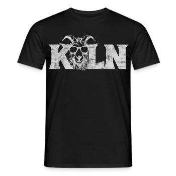 Geissbock cologne lettering - Men's T-Shirt - black - Front - AI Model Male 178 light (178cm)