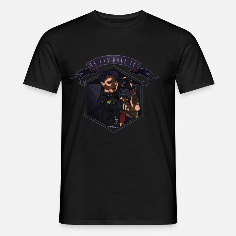 We can roll it! Vitiligo - Men’s T-shirt - black