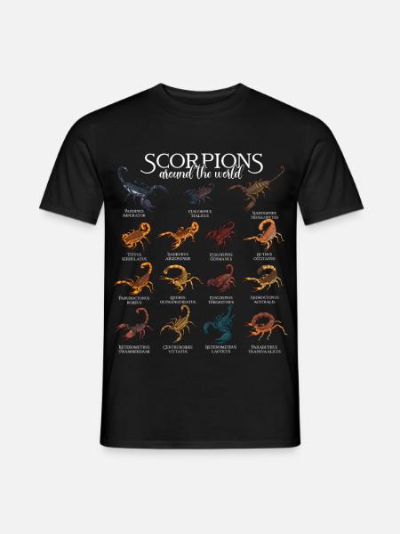Skorpione der Welt - Männer T-Shirt - Schwarz