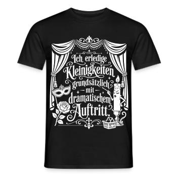 Kleinigkeiten mit dramatischem Auftritt - Männer T-Shirt - Schwarz - Vorne - AI Model Male 178 light (178cm)