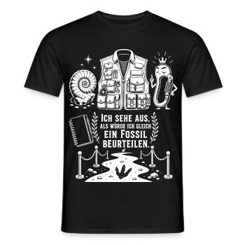 Bereit für Fossilien und Taschen - Männer T-Shirt - Schwarz - Vorne - AI Model Male 178 light (178cm)