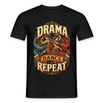 Bollywood - T-shirt homme - noir - Devant - AI Model Male 178 light (178cm)