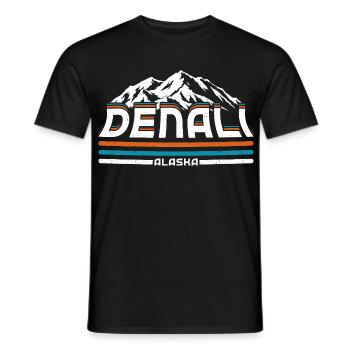 Parc national Alaska Denalis - T-shirt homme - noir - Devant - AI Model Male 178 light (178cm)