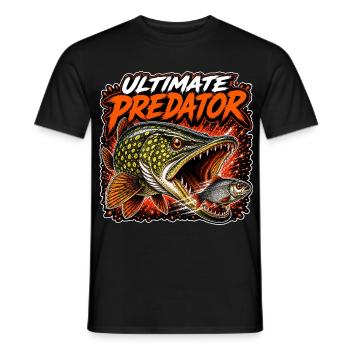 Ultimatives Raubtier-Heckfischen - Männer T-Shirt - Schwarz - Vorne - AI Model Male 178 light (178cm)