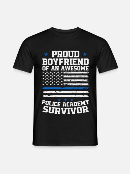 Stolzer Freund einer großartigen Polizeiakademie - Männer T-Shirt - Schwarz