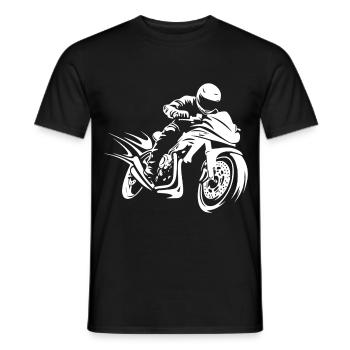 Motard Motard - T-shirt homme - noir - Devant - AI Model Male 178 light (178cm)