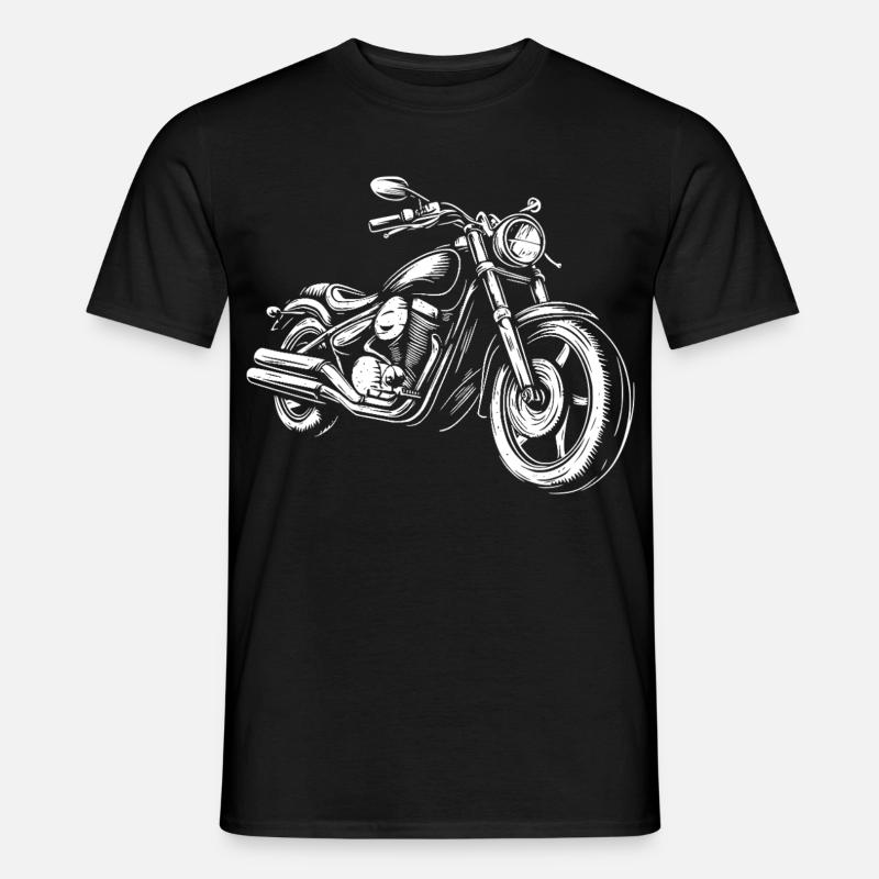 Motorrad Motorradfaher - Männer T-Shirt - Schwarz