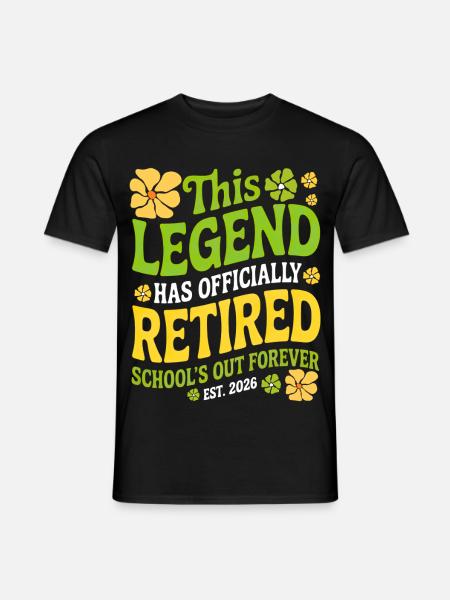 Lehrer-Ruhestandsgeschenke für Lehrer Ruhestand - Männer T-Shirt - Schwarz