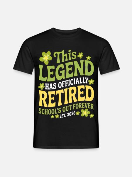 Lehrer-Ruhestandsgeschenke für Lehrer Ruhestand - Männer T-Shirt - Schwarz