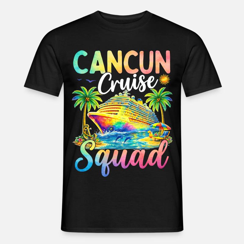 Cancun Cruise Squad - Männer T-Shirt - Schwarz