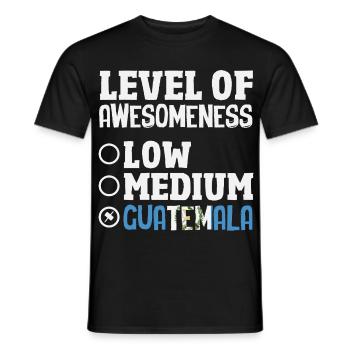 Guatemala Flag T-Shirt Pride & Home Chapín - Men's T-Shirt - black - Front - AI Model Male 178 light (178cm)