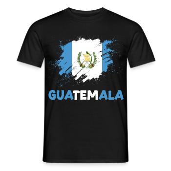 Guatemala Flagge T-Shirt Stolz & Heimat Chapín - Männer T-Shirt - Schwarz - Vorne - AI Model Male 178 light (178cm)