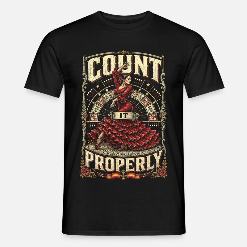 Flamenco Count It Properly - Men's T-shirt - black