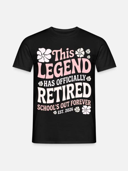 Lehrer-Ruhestandsgeschenke für Lehrer Ruhestand - Männer T-Shirt - Schwarz