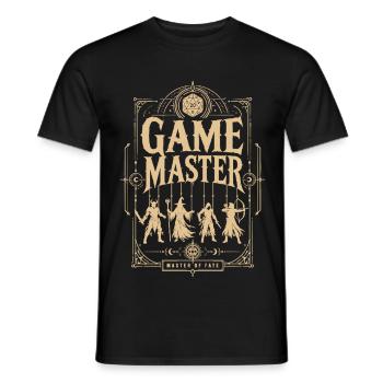 Game Master Game Master Dice Shirt - Men's T-Shirt - black - Front - AI Model Male 178 light (178cm)