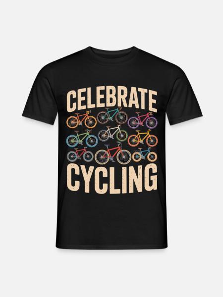 Célébrez le cyclisme rétro - T-shirt homme - noir