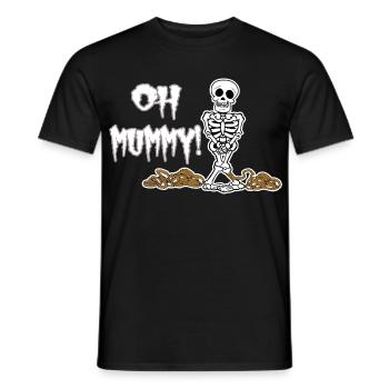 Oh Mummy! Witziges Halloween Skeleton - Männer T-Shirt - Schwarz - Vorne - AI Model Male 178 light (178cm)