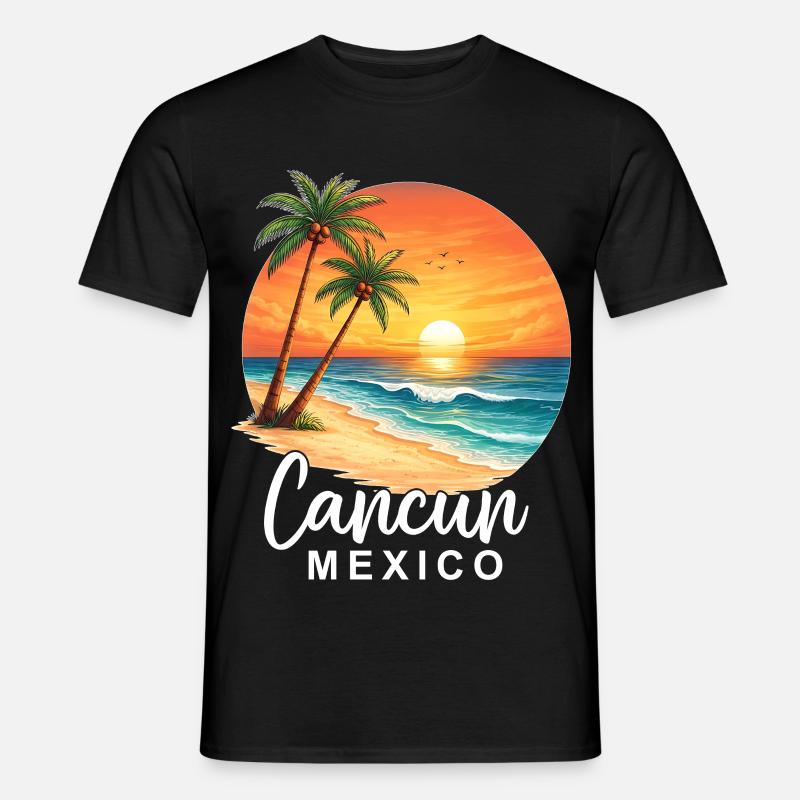 Cancun Mexico - Männer T-Shirt - Schwarz