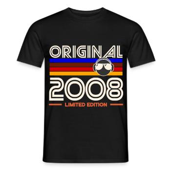 Original 2008 Limited Edition - Men's T-Shirt - black - Front - AI Model Male 178 light (178cm)