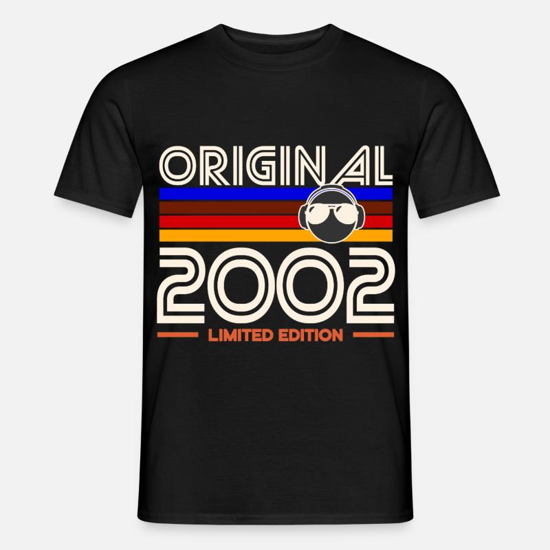 Original 2002 Limited Edition Retro - Männer T-Shirt - Schwarz