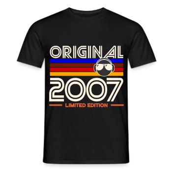 Original 2007 édition limitée - T-shirt homme - noir - Devant - AI Model Male 178 light (178cm)