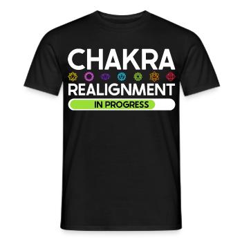 Chakra Alignment - Energy in Flow - Men's T-Shirt - black - Front - AI Model Male 178 light (178cm)