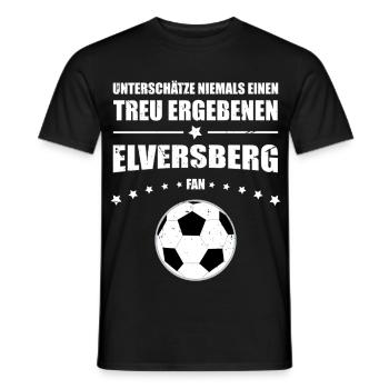 Treu ergebener Elversberg Fan Geschenk | Retro  - Männer T-Shirt - Schwarz - Vorne - AI Model Male 178 light (178cm)