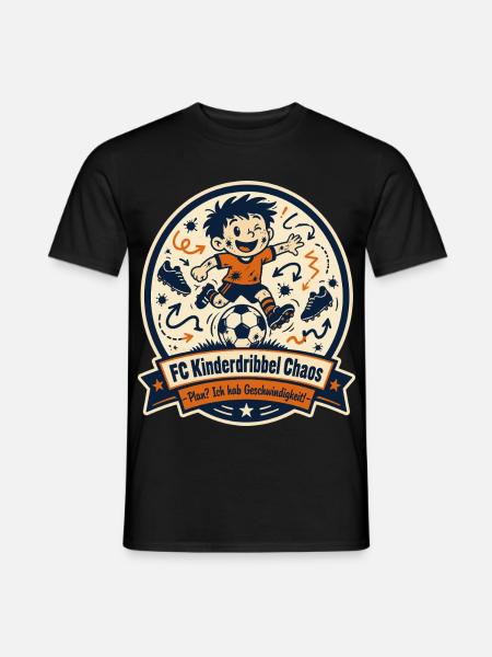 FC Kinderdribbel Chaos - Männer T-Shirt - Schwarz