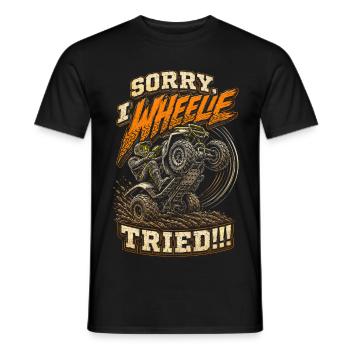 ATV Quad Biking Quad Quad Riders - Men's T-Shirt - black - Front - AI Model Male 178 light (178cm)