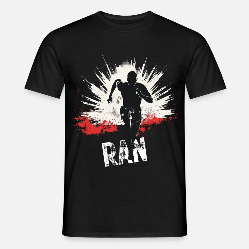 Running Jogging Runner Sprint Design - Men's T-shirt - black