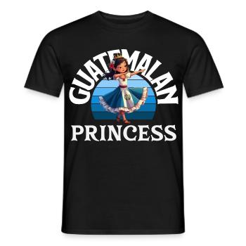 Guatemala Flagge T-Shirt Stolz & Heimat Chapín - Männer T-Shirt - Schwarz - Vorne - AI Model Male 178 light (178cm)