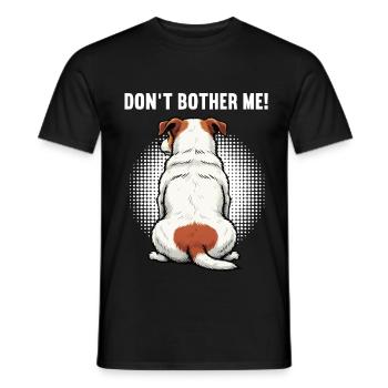 Don’t Bother Me Jack Russel terrier Jacky Jackys - T-shirt homme - noir - Devant - AI Model Male 178 light (178cm)
