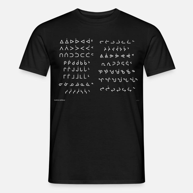 Inuktitut-Silben - Männer T-Shirt - Schwarz
