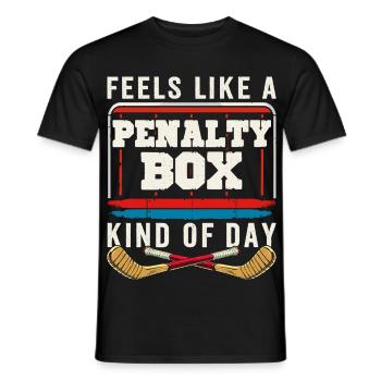 Hockey Lovers - Men's T-Shirt - black - Front - AI Model Male 178 light (178cm)