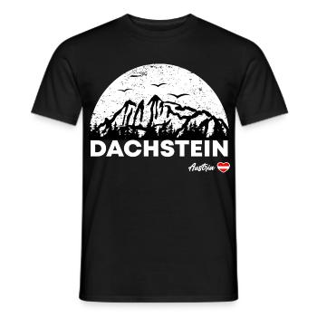 Dachstein Ramsau Österreich - Männer T-Shirt - Schwarz - Vorne - AI Model Male 178 light (178cm)
