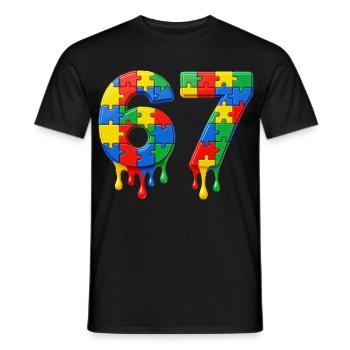 67. Geburtstag Awesome Since 1959 Legend Geboren  - Männer T-Shirt - Schwarz - Vorne - AI Model Male 178 light (178cm)